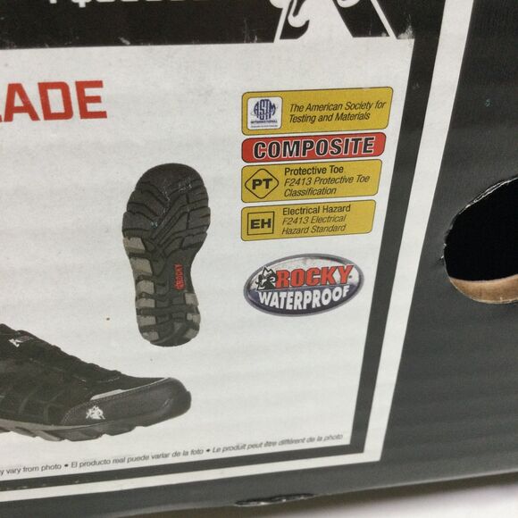 Rocky Mens Trail Blade Work Shoes Sneakers Composite Toe Black Size US 10W NWB - Picture 6 of 10